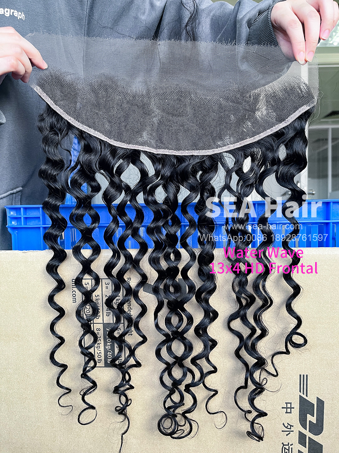 SEA Hair 15A Virgin Hair Water Wave 4x4/5x5/6x6/13x4/13x6 HD & Transparent Closure/Frontal