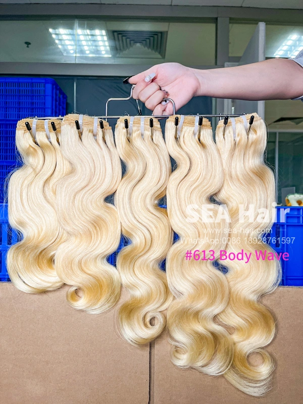 SEA Hair #613 Blonde Body Wave Virgin Hair 1/3/4 Bundles Deal