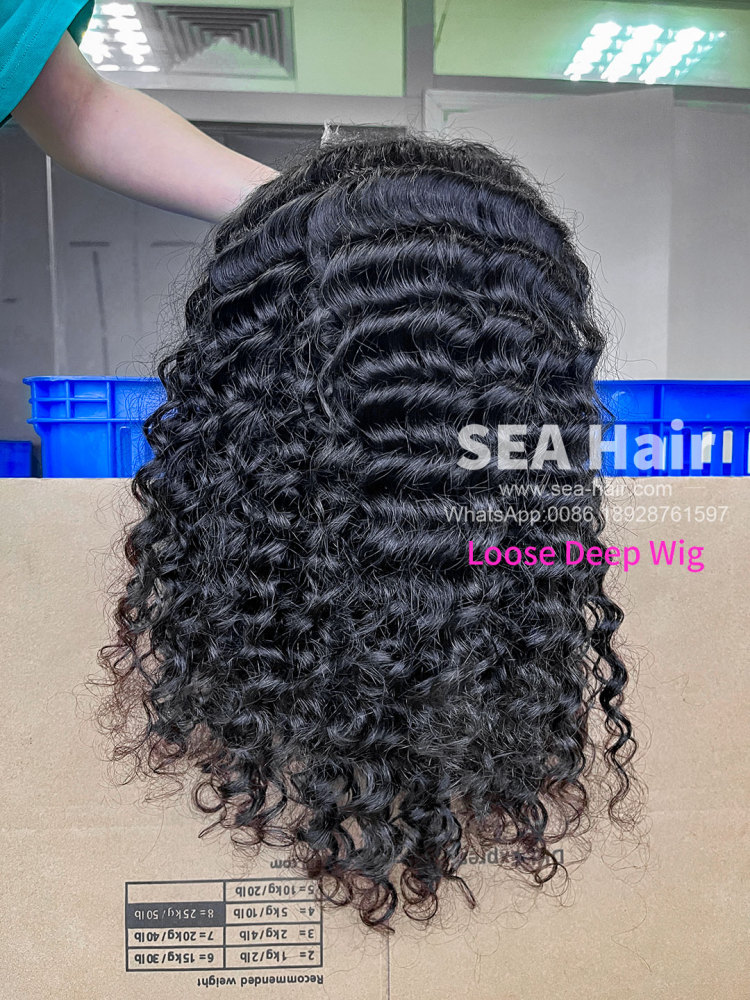 SEA Hair 12A Mink Hair Loose Deep 4x4/5x5/6x6/13x4/13x6 HD And Transparent Customize Wigs