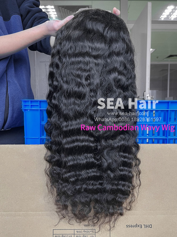 Southeast Asian Cambodian Wavy SEA Hair 4x4/5x5/6x6/13x4/13x6 HD And Transparent Wig