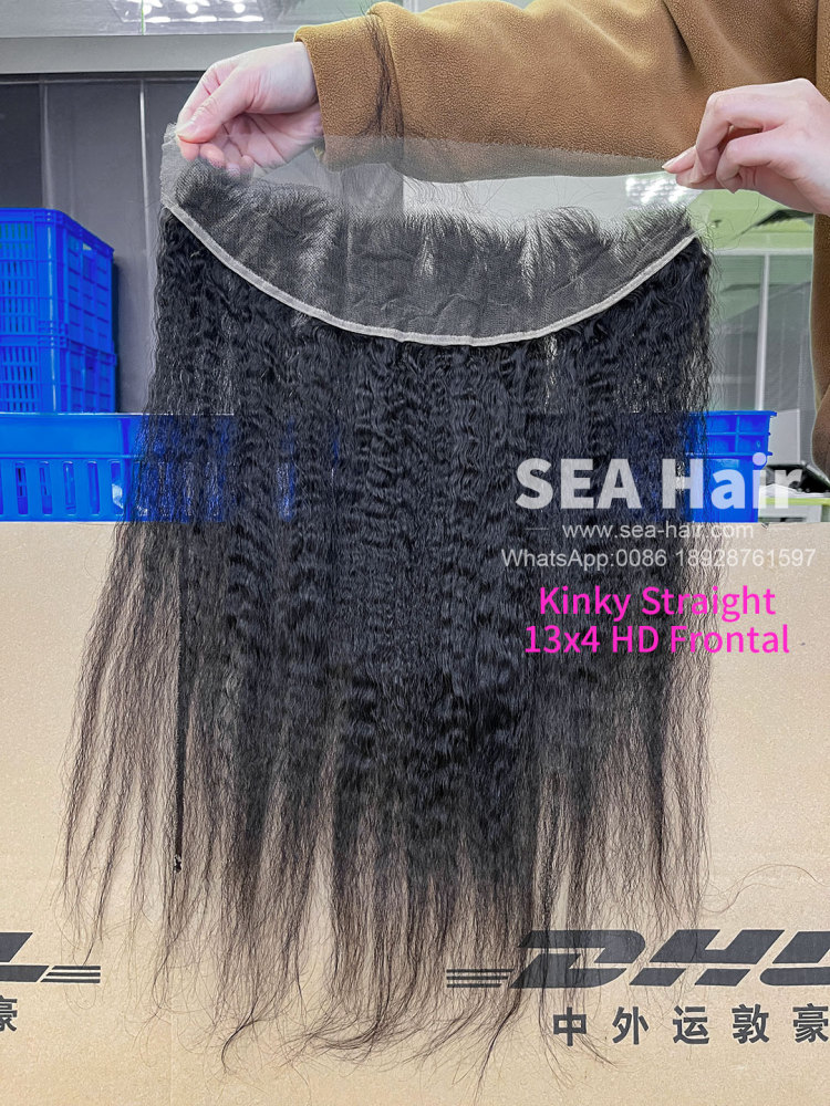 SEA Hair 15A Virgin Hair Kinky Straight 4x4/5x5/6x6/13x4/13x6 HD & Transparent Closure/Frontal