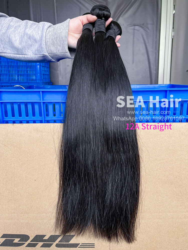 SEA Hair Straight 12a Mink Hair 1/3/4 Bundles Deal
