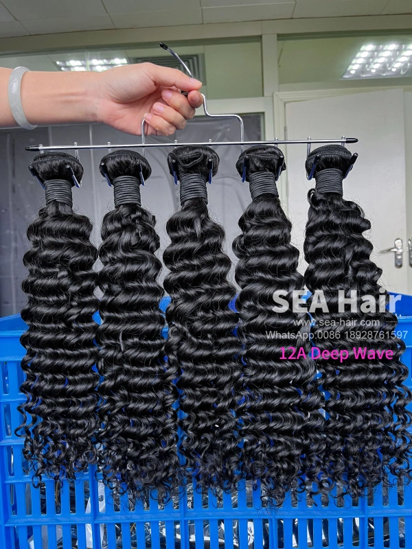 SEA Hair 12a Mink Hair Deep Wave Bundle 1/3/4 Pcs/Lot Deals