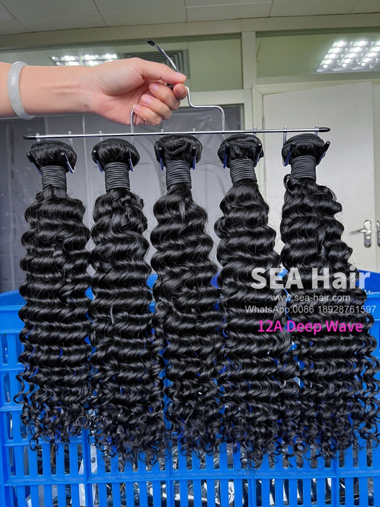 SEA Hair 12a Mink Hair Deep Wave Bundle 1/3/4 Pcs/Lot Deals