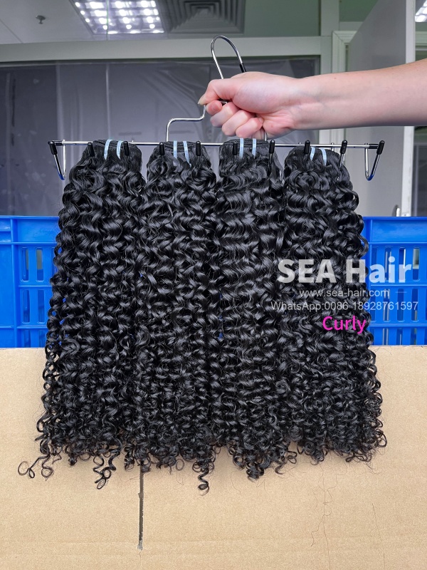 SEA Hair Hot Sale Luxury Curly Human Hair 1/3/4 Bundles Deal