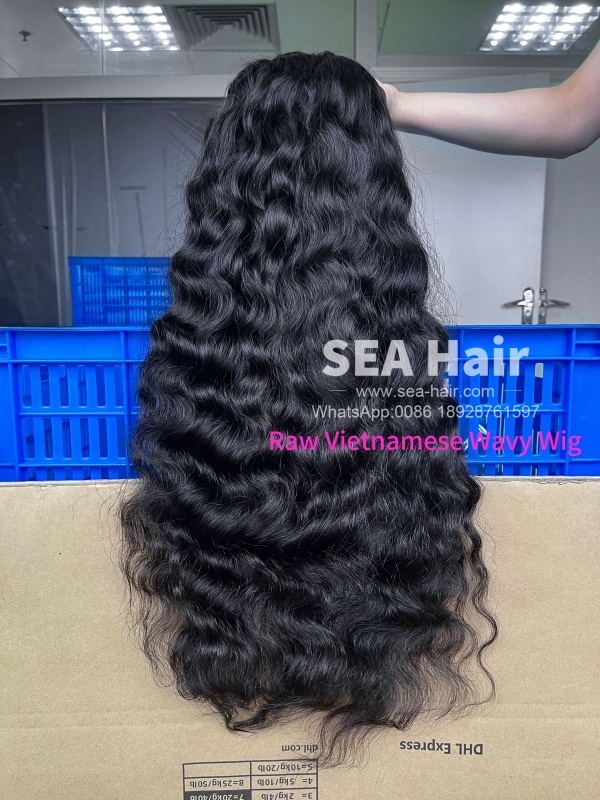 Sea Hair Raw Southeast Asian Vietnamese Wavy Headbang Wig