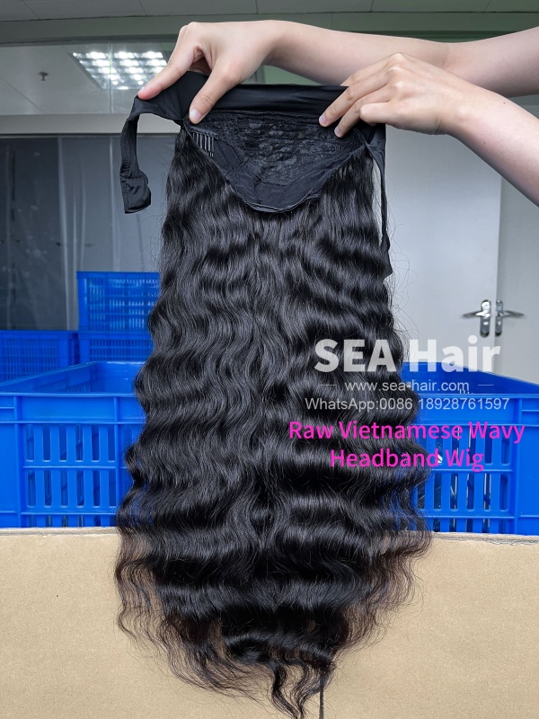 Sea Hair Raw Southeast Asian Vietnamese Wavy Headbang Wig