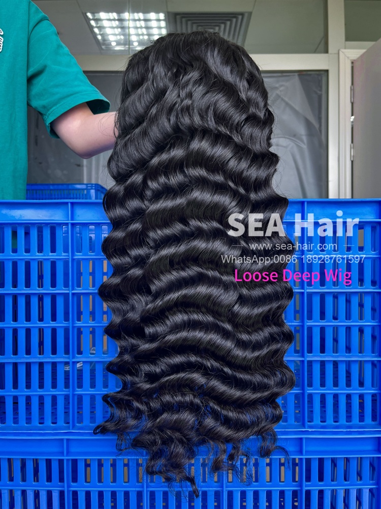 SEA Hair Loose Deep Hair 5x5/13x4/13x6 HD And Transparent Pre-made Lace Wigs