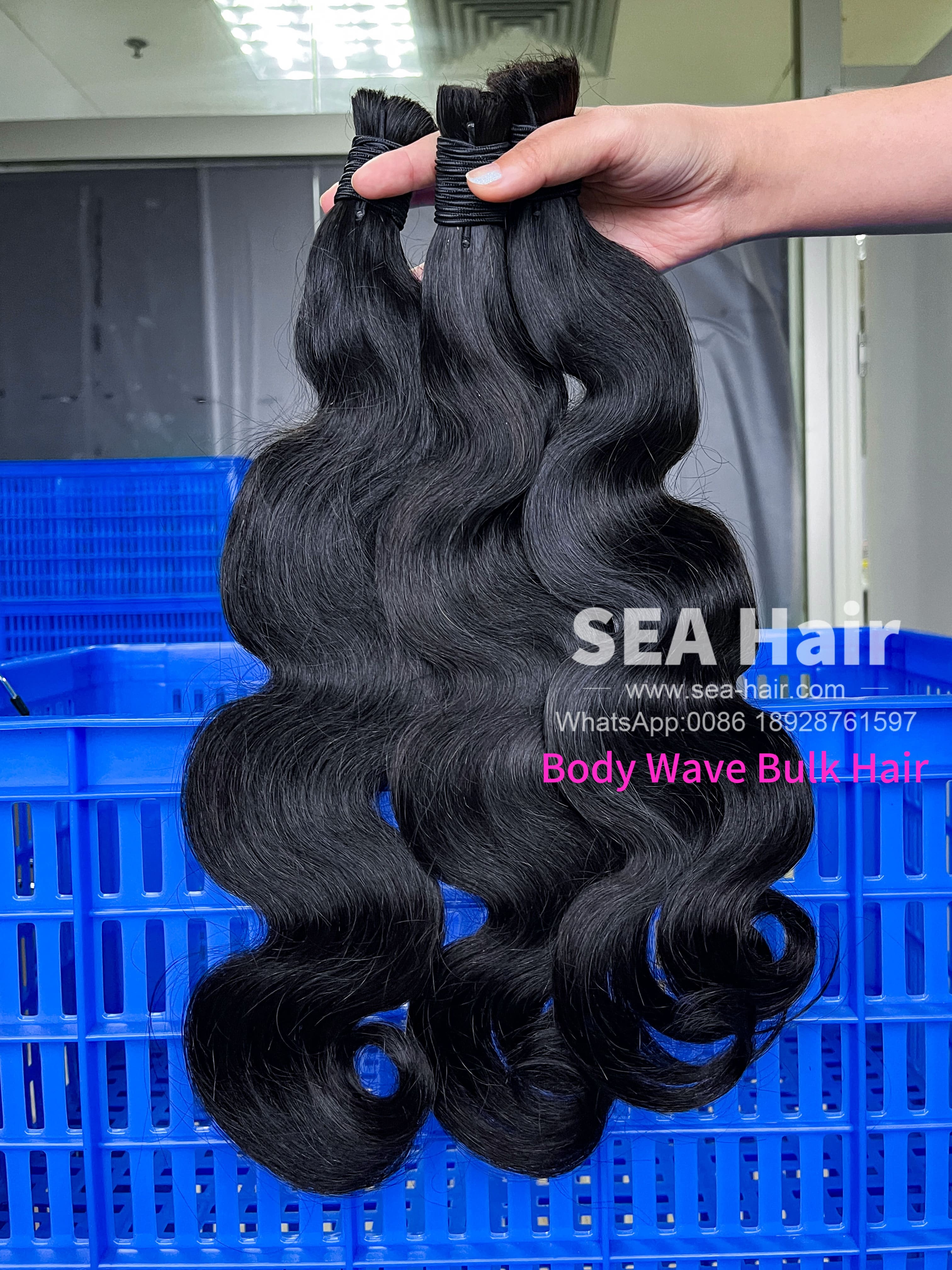 Sea Hair Mink Hair Body Wave Bulk Hair for Braiding 1/3/4 Packs Deal