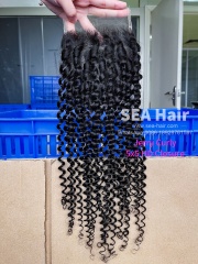 Jerry Curly 12A Mink Hair 4x4/5x5/6x6/13x4/13x6 HD & Transparent Closure/Frontal SEA Hair