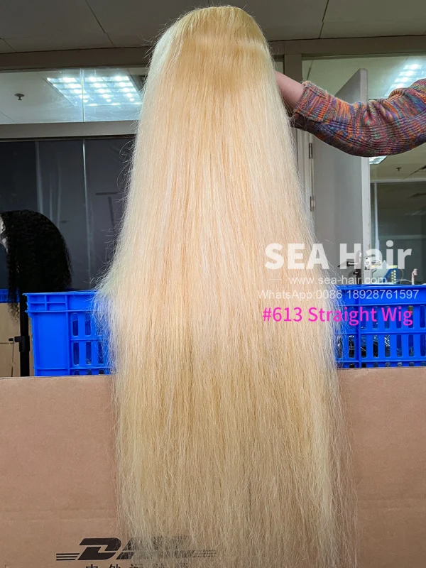 SEA Hair #613 Straight Hair 13x4  And Full Lace Transparent Pre-made Lace Wigs