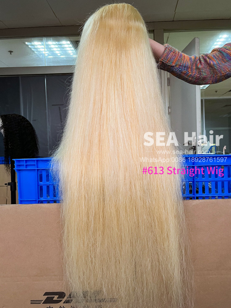 SEA Hair #613 Straight Hair 13x4  And Full Lace Transparent Pre-made Lace Wigs