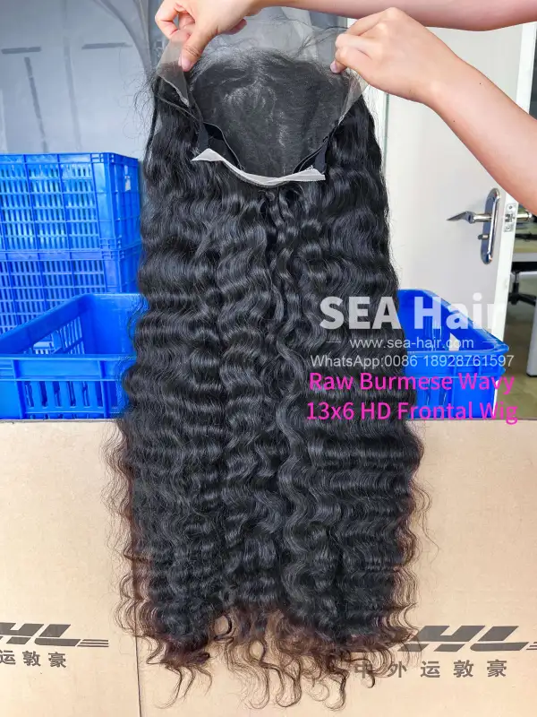 Southeast Asian Burmese Wavy SEA Hair 4x4/5x5/6x6/13x4/13x6 HD And Transparent Wig