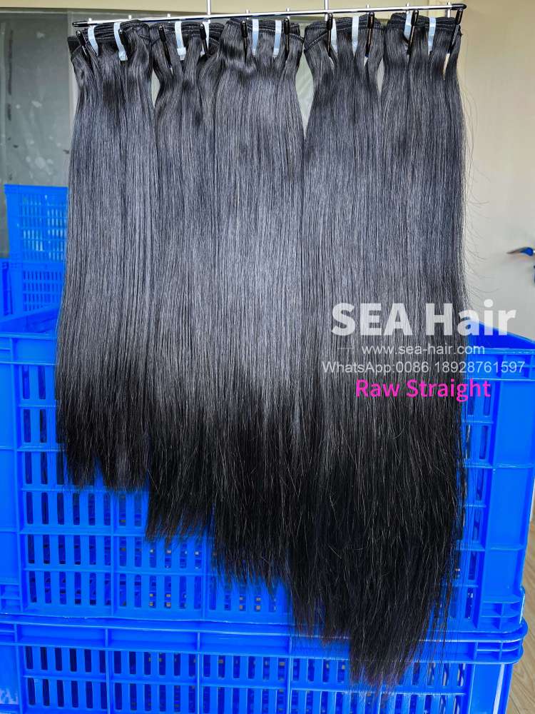 Raw Southeast Asia Straight Hair 1/3/4 Bundles Deals Sea Hair