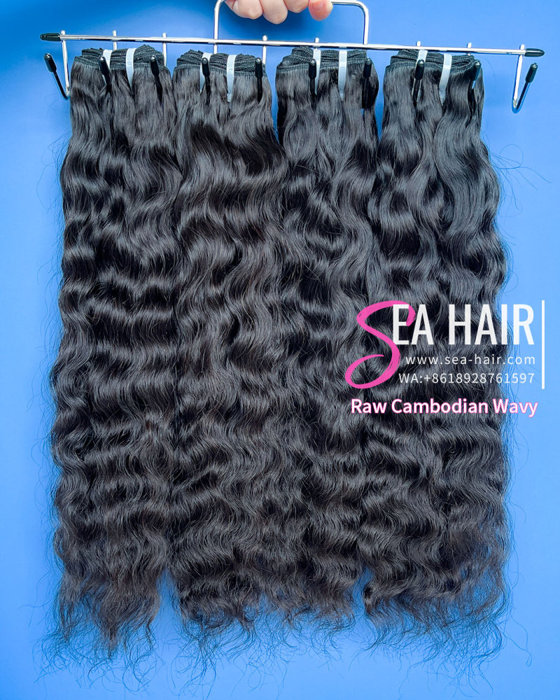 Southeast Asia Hair Cambodian Wavy 1/3/4 Bundles Deal Sea Hair