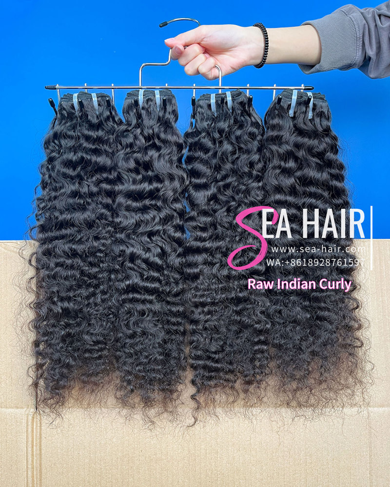 Sea Hair Raw Southeast Asia Indian Curly Hair 1/3/4 Bundles Deal
