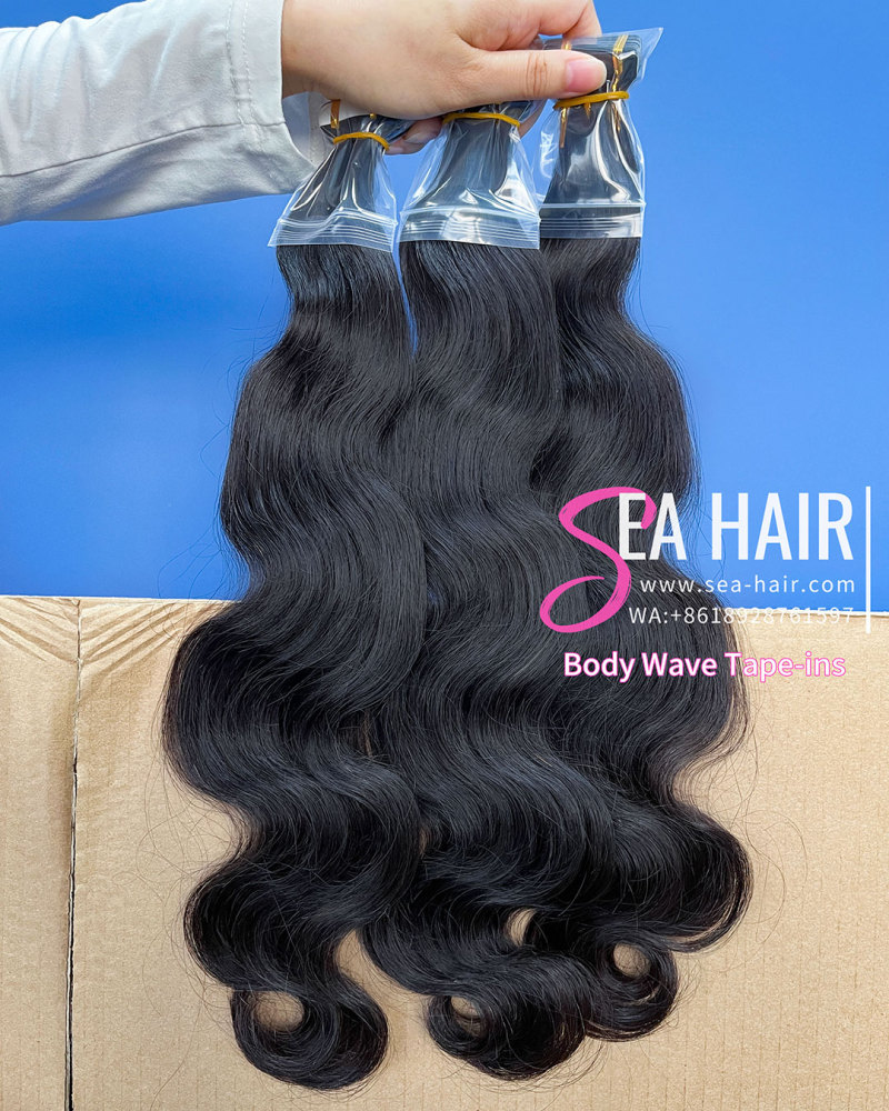 Sea Body Wave Mink Hair Tape In 1/3/4 Packs 20/60/80 Pcs Deal