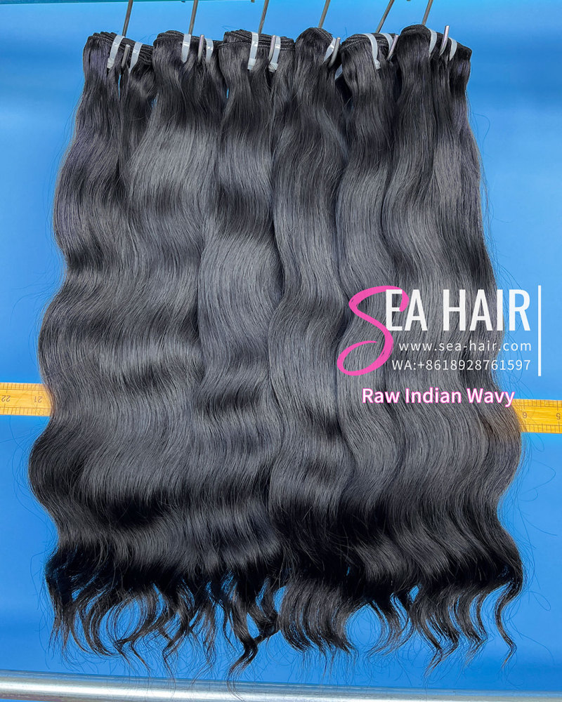 Raw Southeast Asia Hair Indian Wavy 1/3/4 Bundles Deal Sea Hair