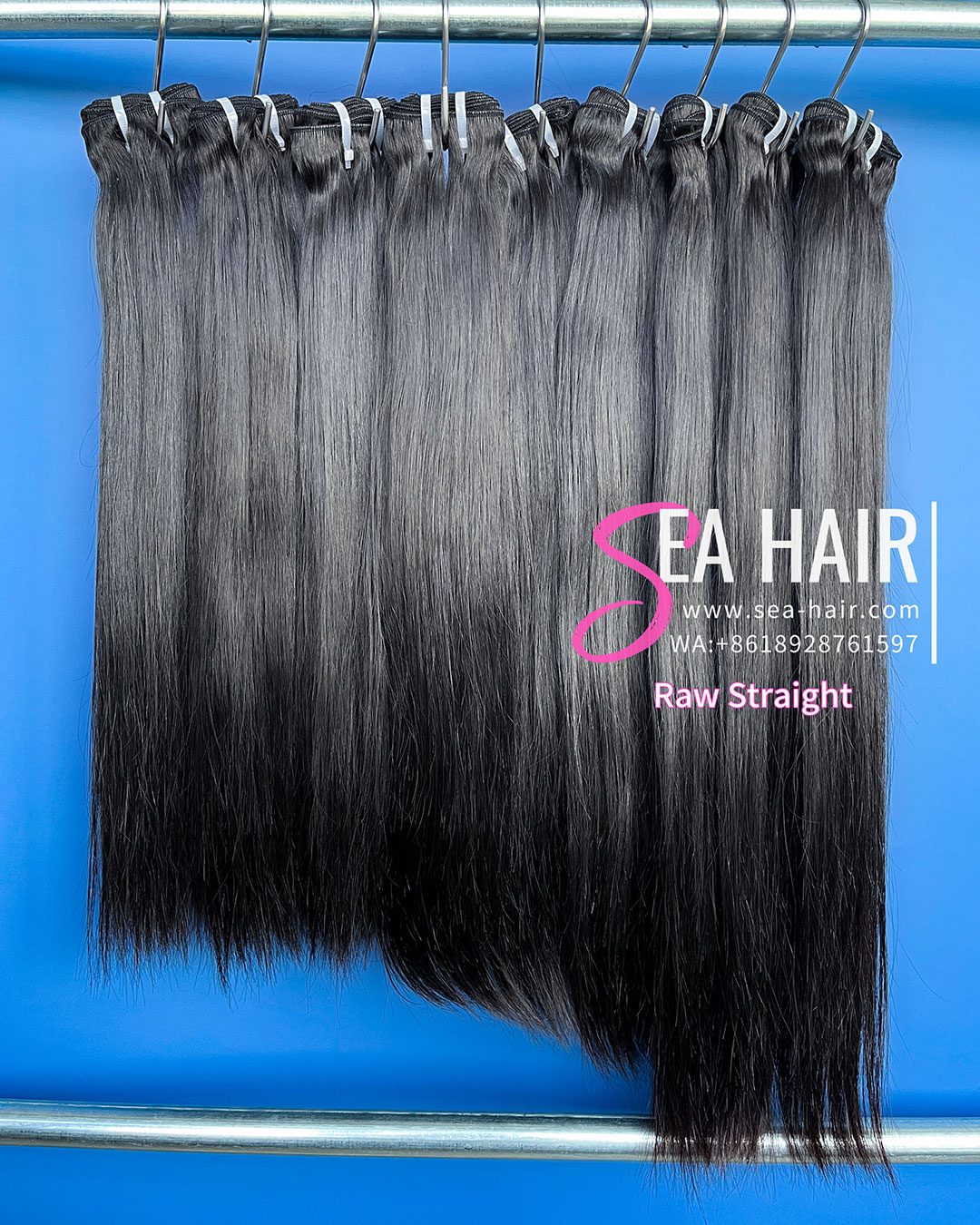 Raw Southeast Asia Straight Hair 1/3/4 Bundles Deals Sea Hair