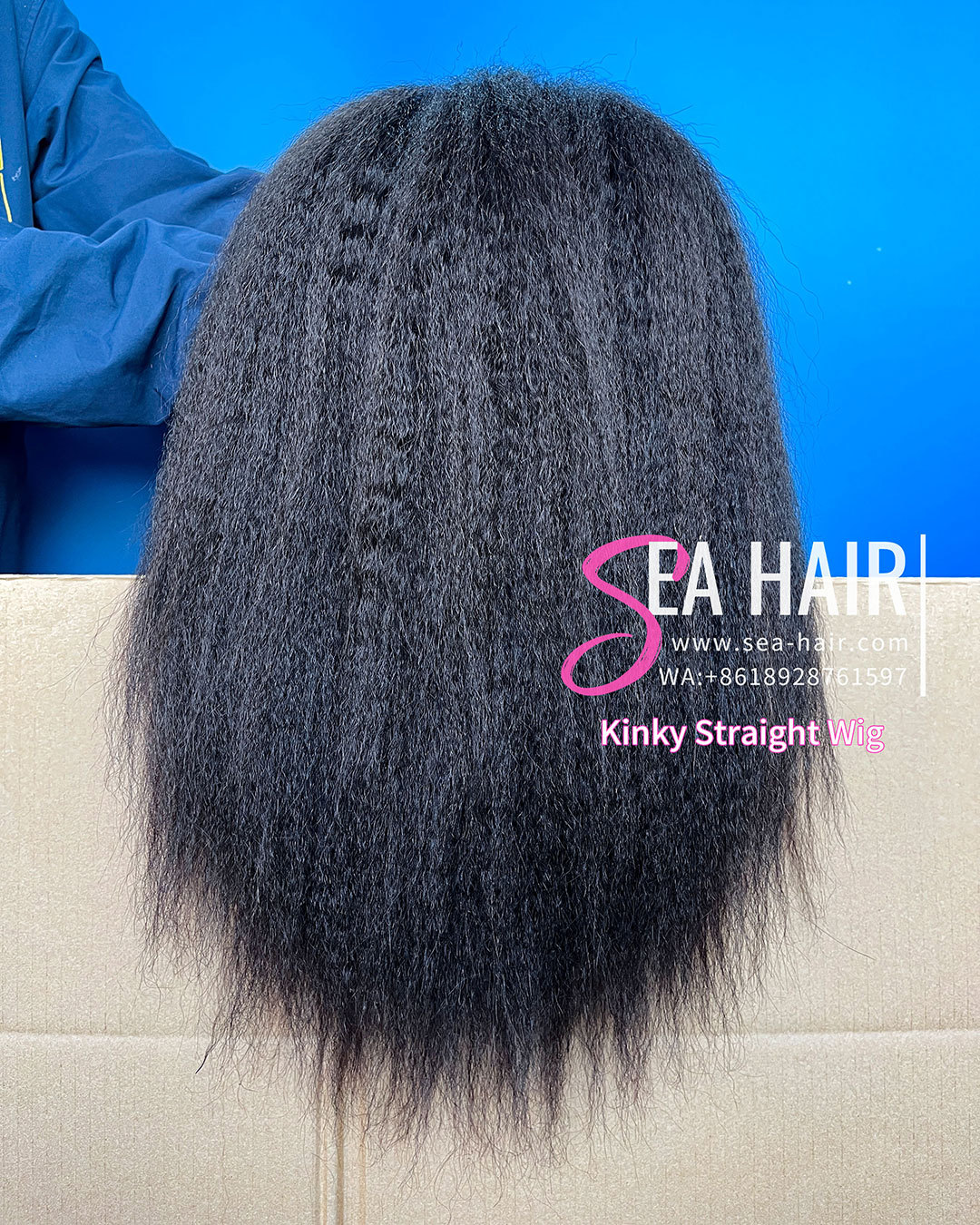 SEA Hair Kinky Straight Hair 5x5/13x4 HD/Transparent And Full Lace Pre-made Lace Wigs