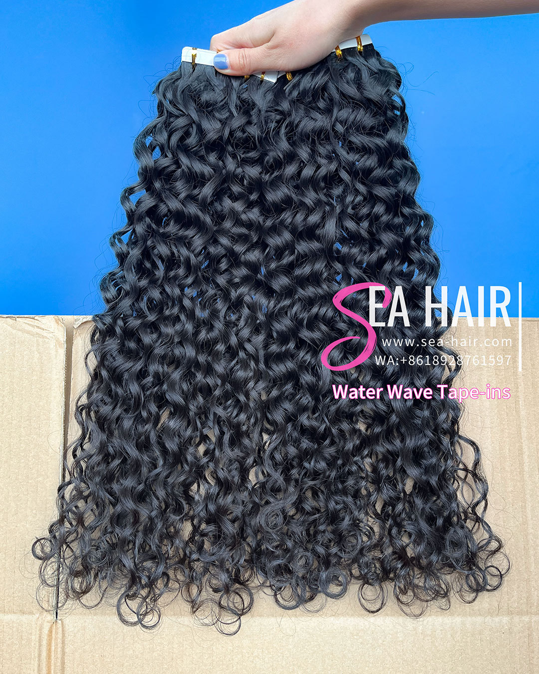 Sea Water Wave Mink Hair Tape In 1/3/4 Packs 20/60/80 Pcs Deal