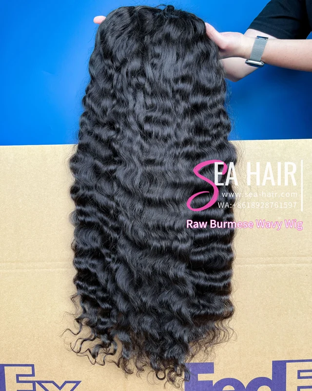 Southeast Asian Burmese Wavy SEA Hair 4x4/5x5/6x6/13x4/13x6 HD And Transparent Wig
