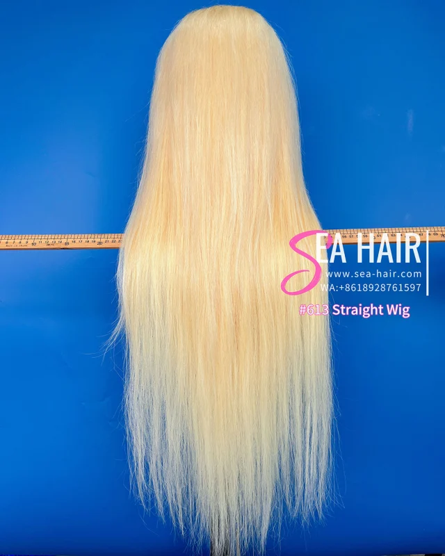 SEA Hair #613 Straight Hair 13x4  And Full Lace Transparent Pre-made Lace Wigs