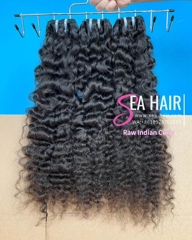 Sea Hair Raw Southeast Asia Indian Curly Hair 1/3/4 Bundles Deal