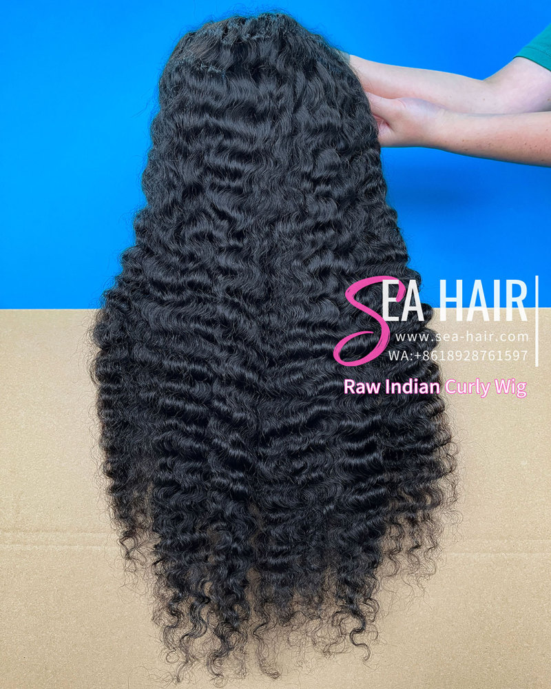 Raw S.E Asian Indian Curly 4x4/5x5/6x6/13x4/13x6 HD And Transparent Wig SEA Hair