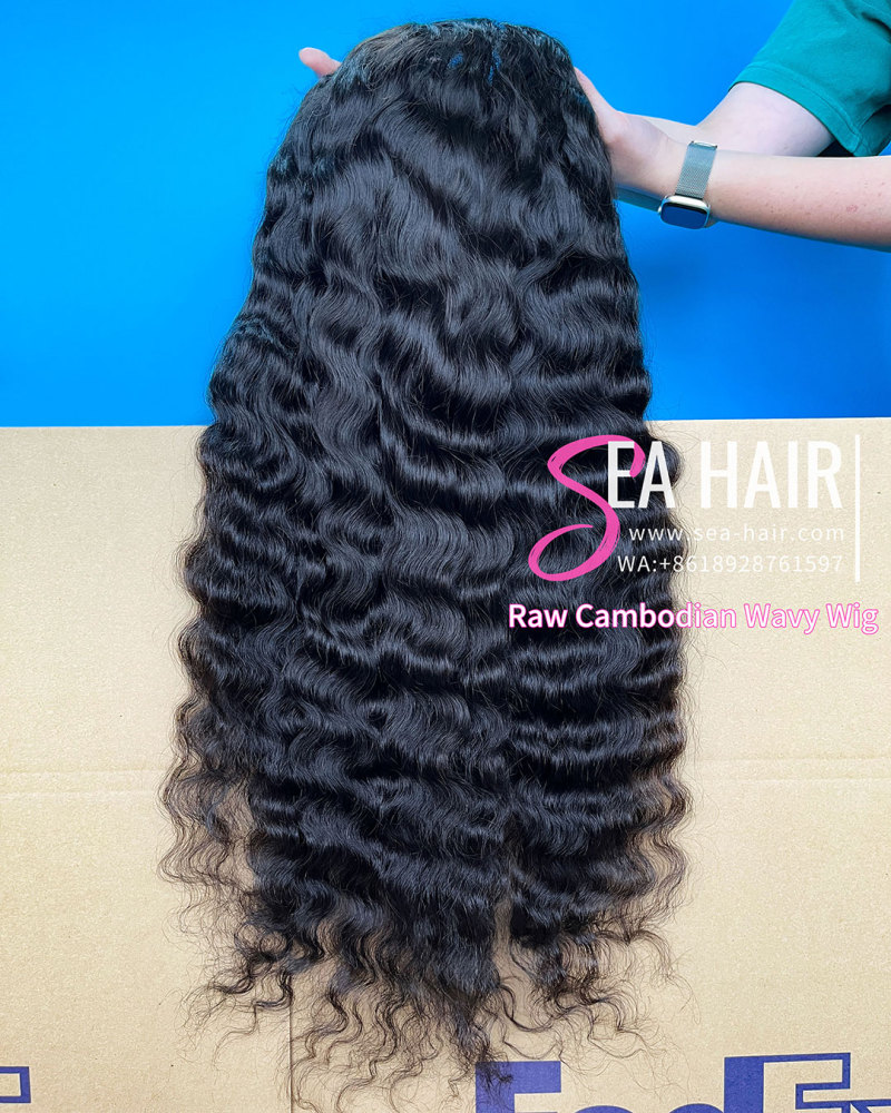 Southeast Asian Cambodian Wavy SEA Hair 4x4/5x5/6x6/13x4/13x6 HD And Transparent Wig