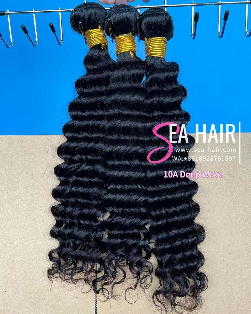 10A Grade Mink Hair Deep Wave 1/3/4 Bundles Deal SEA Hair