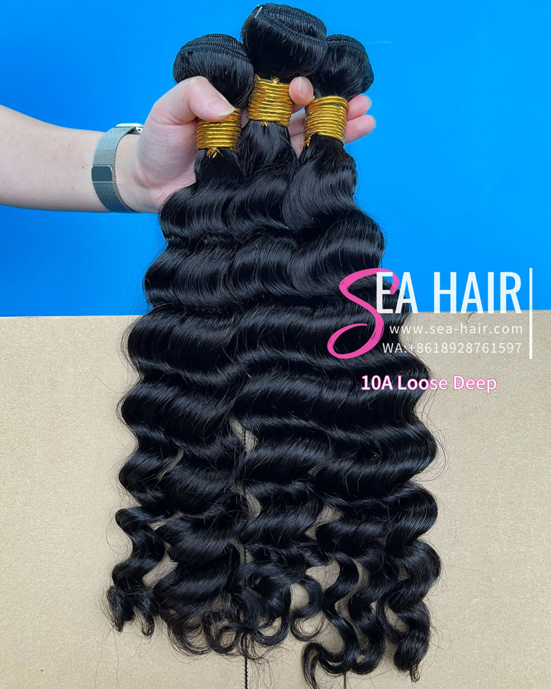 10A Grade Mink Hair Loose Deep 1/3/4 Bundles Deal SEA Hair