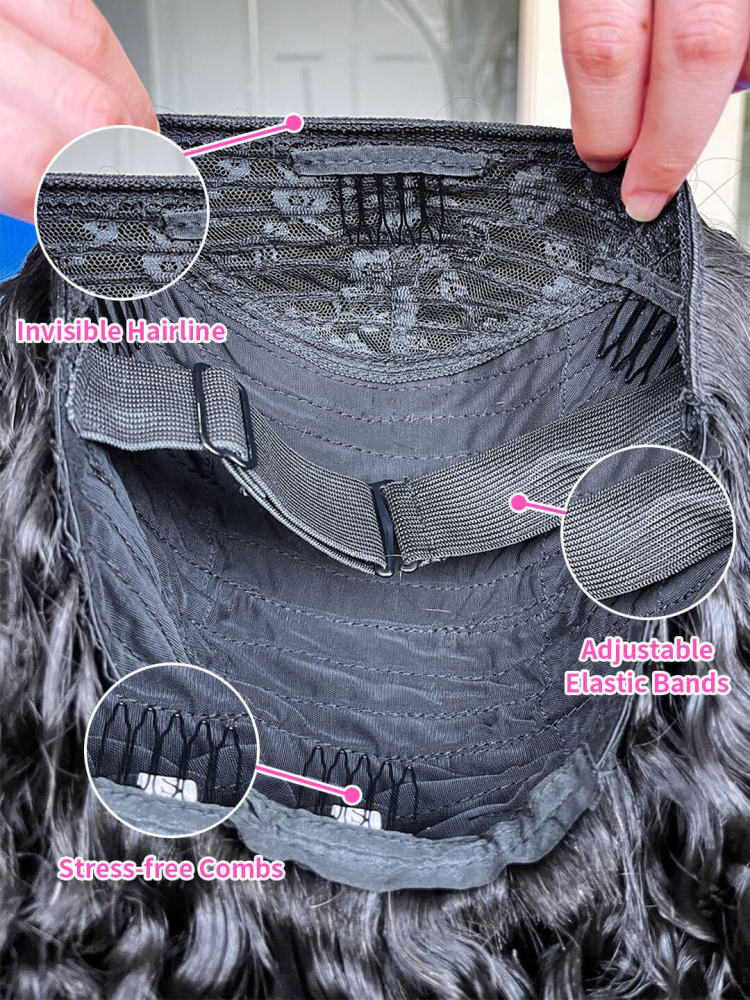 Sea Hair Raw Southeast Asian Burmese Curly Raw Hair Half Wig