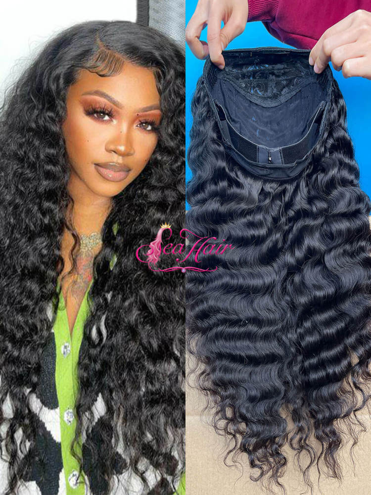 Sea Hair Raw Southeast Asian Burmese Curly Raw Hair Half Wig