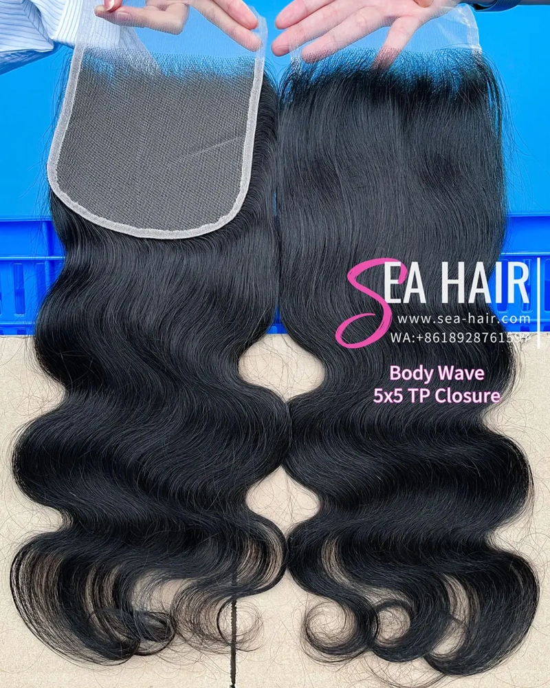 SEA Hair Body Wave 12A Mink Hair 4x4/5x5/6x6/13x4/13x6 HD & Transparent Closure/Frontal