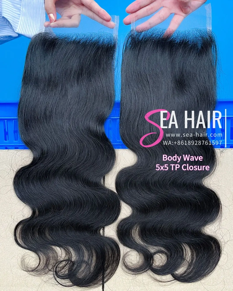 SEA Hair Body Wave 12A Mink Hair 4x4/5x5/6x6/13x4/13x6 HD & Transparent Closure/Frontal