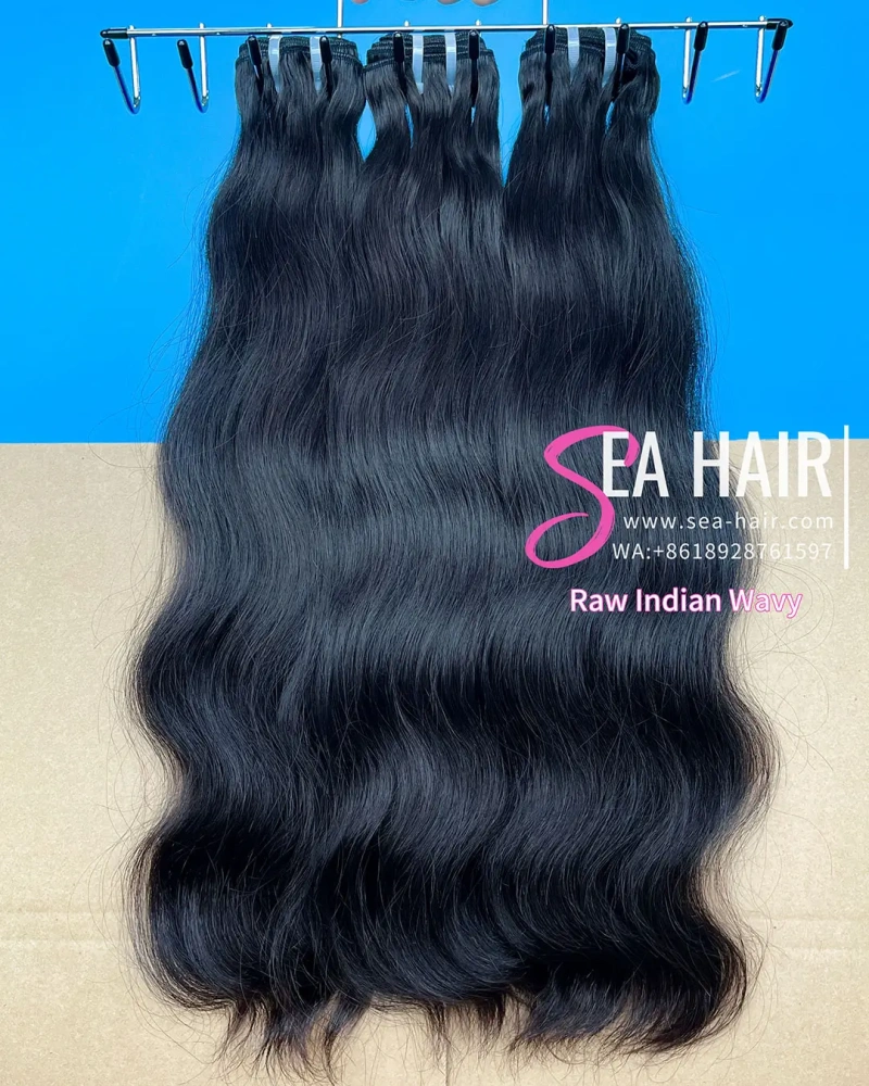 Raw Southeast Asia Hair Indian Wavy 1/3/4 Bundles Deal Sea Hair
