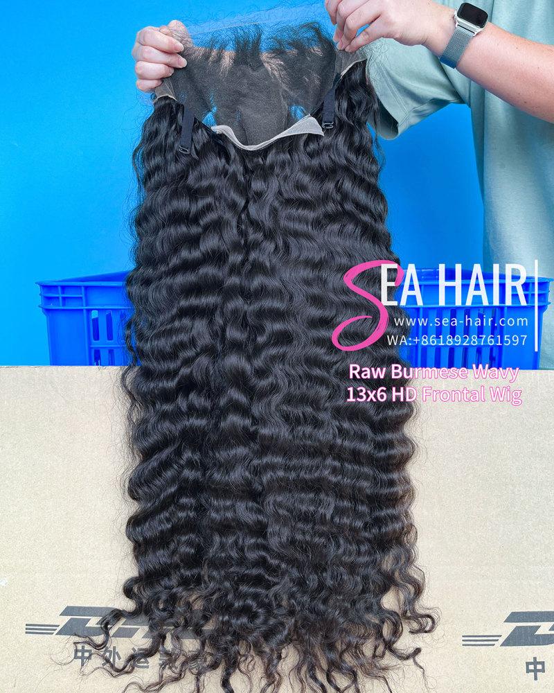 Southeast Asian Burmese Wavy SEA Hair 4x4/5x5/6x6/13x4/13x6 HD And Transparent Wig
