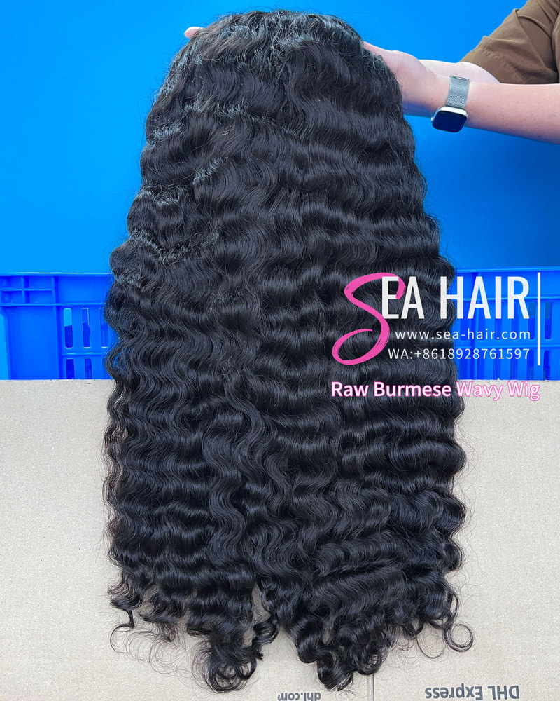 Southeast Asian Burmese Wavy SEA Hair 4x4/5x5/6x6/13x4/13x6 HD And Transparent Wig