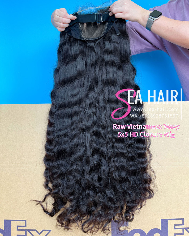 Southeast Asian Vietnamese Wavy SEA Hair 4x4/5x5/6x6/13x4/13x6 HD And Transparent Wig