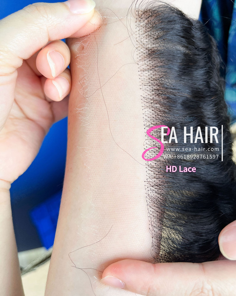SEA Burmese Curly Hair 4x4/5X5/6x6/13X4/13x6 HD And Transparent Lace Closure/Frontal