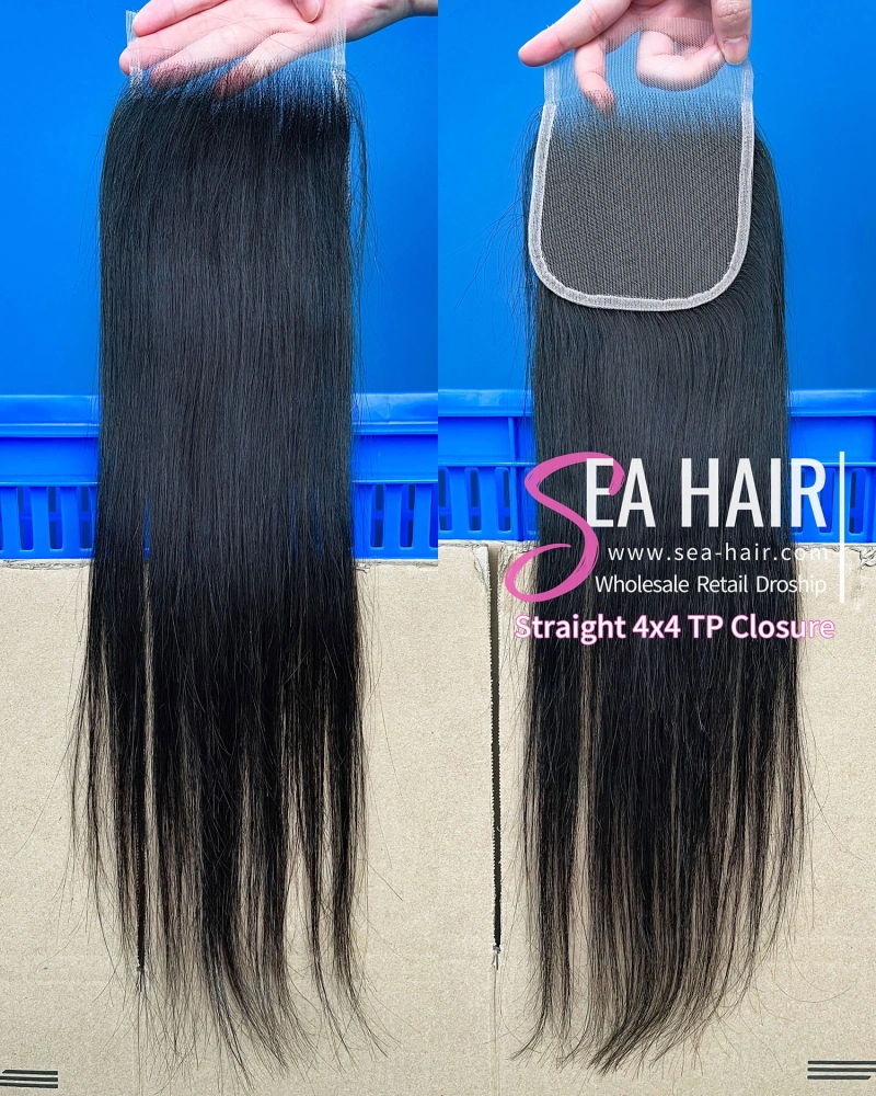 SEA Hair 12A Straight Mink Hair 4x4/5x5/6x6/13x4/13x6 HD & Transparent Closure/Frontal