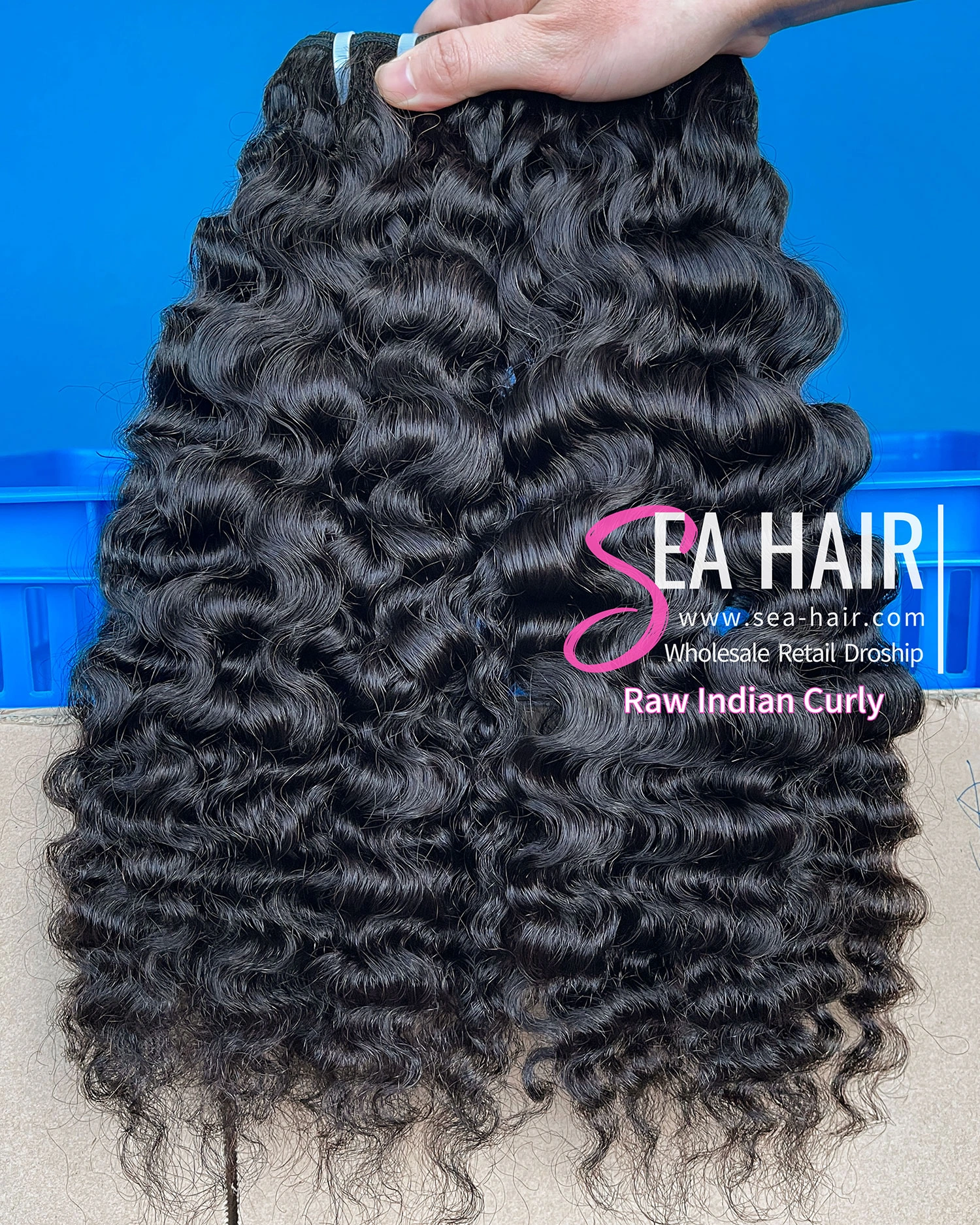 Sea Hair Raw Southeast Asia Indian Curly Hair 1/3/4 Bundles Deal