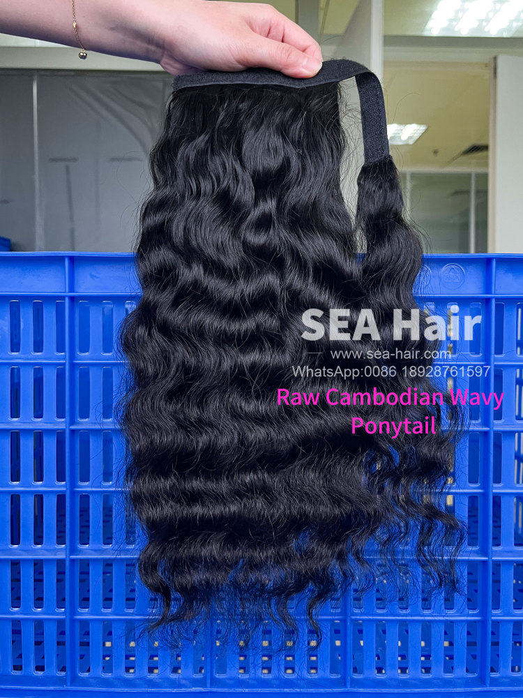 Sea Hair Raw Cambodian Wavy Ponytail
