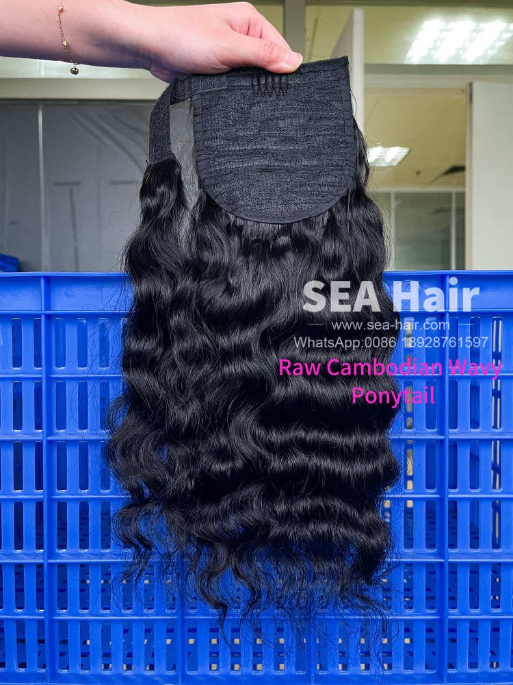 Sea Hair Raw Cambodian Wavy Ponytail