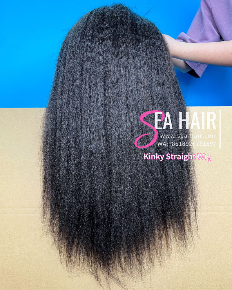 SEA Hair Kinky Straight 2x6/4x4/5x5/6x6/13x4/13x6/360 HD And Transparent Wig