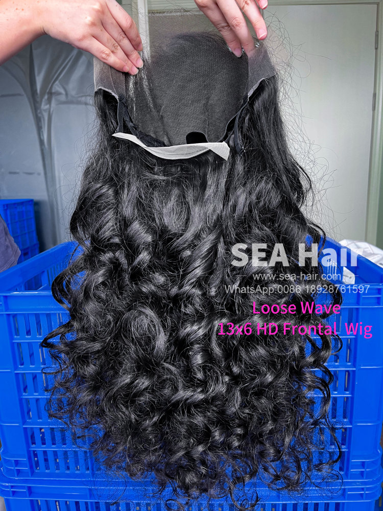 SEA Hair Loose Wave 2x6/4x4/5x5/6x6/13x4/13x6/360 HD And Transparent Wig