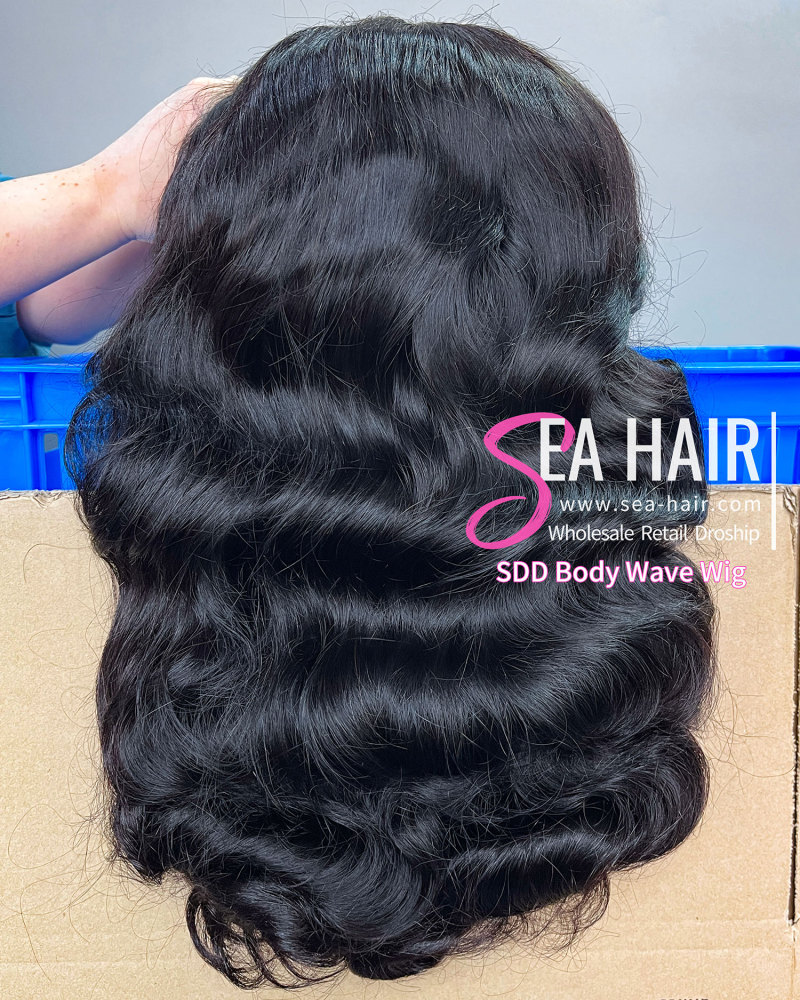 SEA Hair Body Wave 5x5/13x4 Transparent  Super Double Drawn Wig