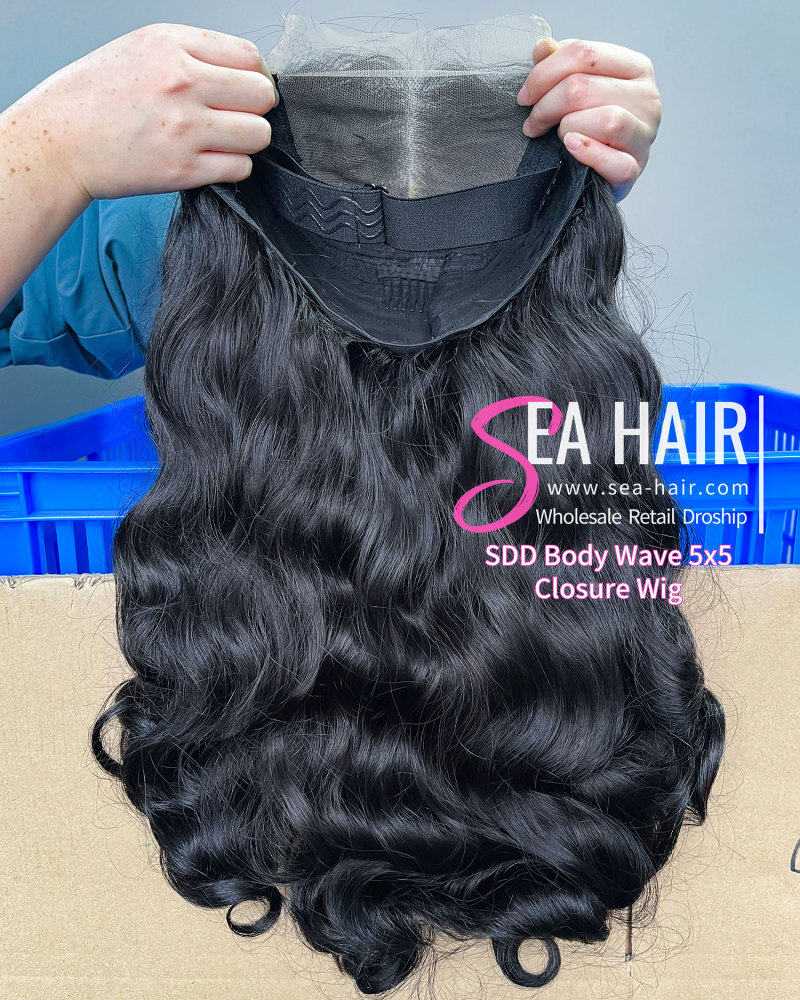 SEA Hair Body Wave 5x5/13x4 Transparent  Super Double Drawn Wig