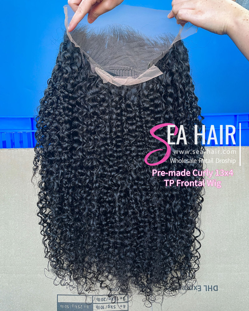 SEA Hair Jerry Curly 4x4/5x5/13x4 HD/Transparent Pre-made Lace Wigs